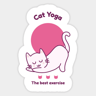 CAT YOGA! Sticker